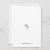 Merci de fleurs de pois doux bleu pour votre suppo (Dos)