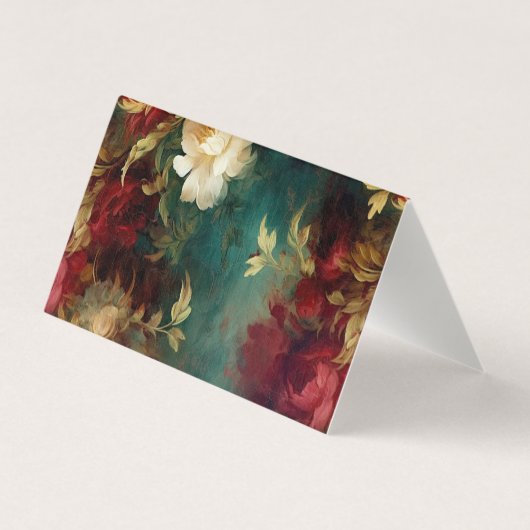 Merci de fleurs rouges blanches vertes (Back)