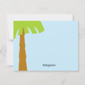 Merci de garçon d'anniversaire de dinosaure (Dos)