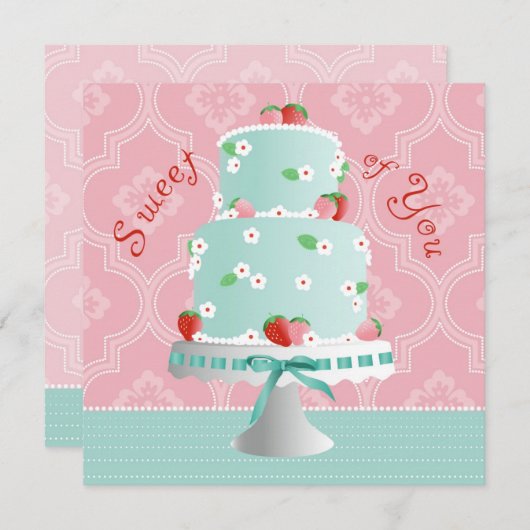 Merci de gâteau de fraise (Devant / Derrière)