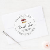 Merci de gâteau maison simple Étiquette (Enveloppe)