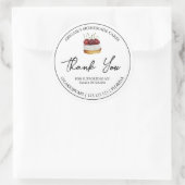 Merci de gâteau maison simple Étiquette (Sac)
