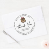 Merci de gâteau maison simple Étiquette (Enveloppe)