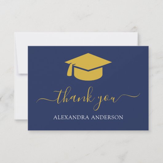 Merci de graduation 2022 Marine Blue Gold (Devant)
