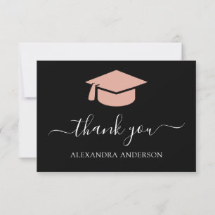 Merci de graduation 2022 Rose Gold Noir