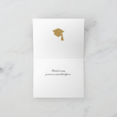 Merci de graduation bleu moderne (Intérieur)