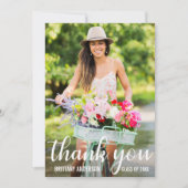 Merci de graduation moderne Carte photo gradué (Devant)