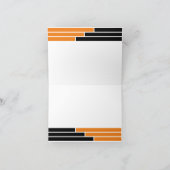 Merci de graduation Orange & Black Bars (Intérieur)