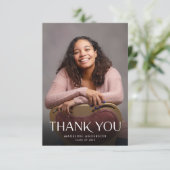 Merci de graduation photo minimaliste moderne (Debout devant)