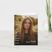 Merci de graduation photo verticale moderne (Devant)