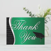 Merci de graduation verte et noire (Debout devant)