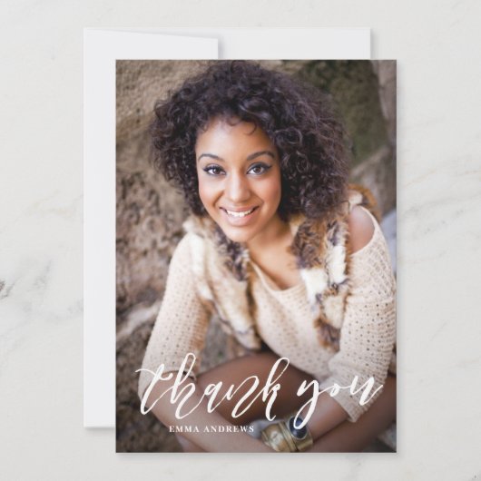 Merci de graduation verticale du script lettres ma (Devant)