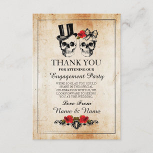 Merci de Halloween de crânes épousant la carte