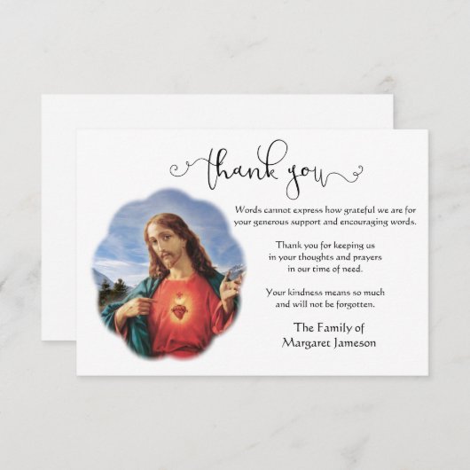 Merci de Jésus-Christ (Devant / Derrière)