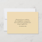 Merci de jonquilles blanches pour votre sympathie (Dos)