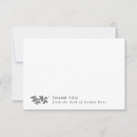 Merci de la branche de crayon gris du bureau de