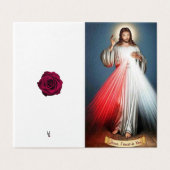 Merci de la Condolence catholique Jésus (Outside Unfolded)