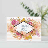 Merci de la fête du Bouquet Floral Orange & Rose (Debout devant)