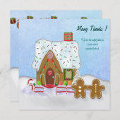 Merci de la maison de pain d'épice de Noël (Devant / Derrière)