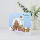 Merci de la maison de pain d'épice de Noël (Debout devant)