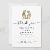 Merci de la mariée de dinosaure et du Mariage de c (Devant)