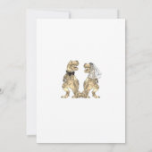 Merci de la mariée de dinosaure et du Mariage de c (Dos)