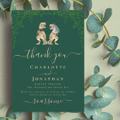 Merci de la mariée de dinosaure et du Mariage de c