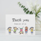 Merci de la part de nous tous les enfants de dessi (Debout devant)