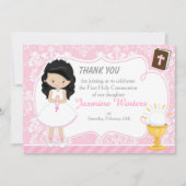 Merci de la première communion de la fille à cheve (Devant)