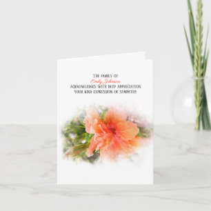 Merci de la sympathie de l'Hibiscus orange