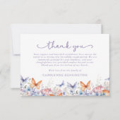 Merci de la sympathie florale du papillon lavande (Devant)