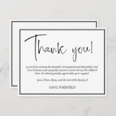 Merci de la sympathie noire blanche (Devant / Derrière)