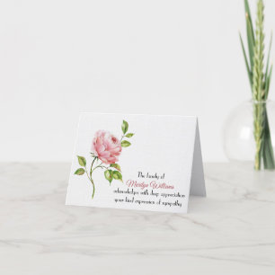 Merci de la sympathie rose