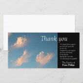 Merci de l'Carte photo de la sympathie face Cloud  (Devant / Derrière)