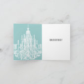 Merci de lustre bleu et blanc (Intérieur)