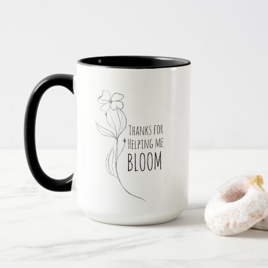 Merci De M'Aider À Bloom Mug (Avec donut)