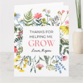 Merci de m'aider à devenir enseignant / Cadeau de  (Devant)