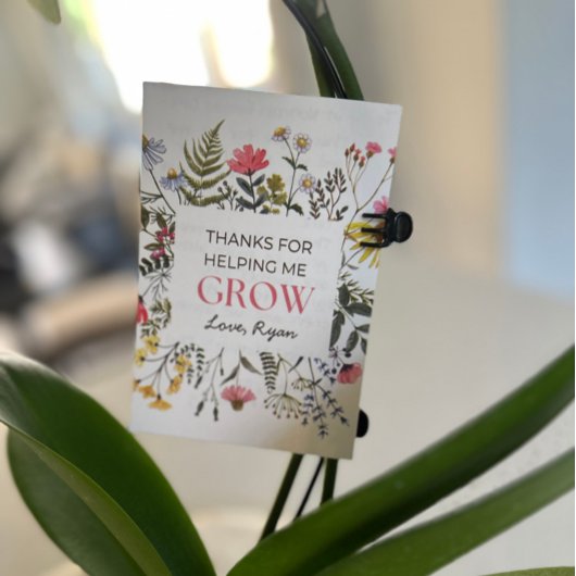 Merci de m'aider à devenir enseignant / Cadeau de 