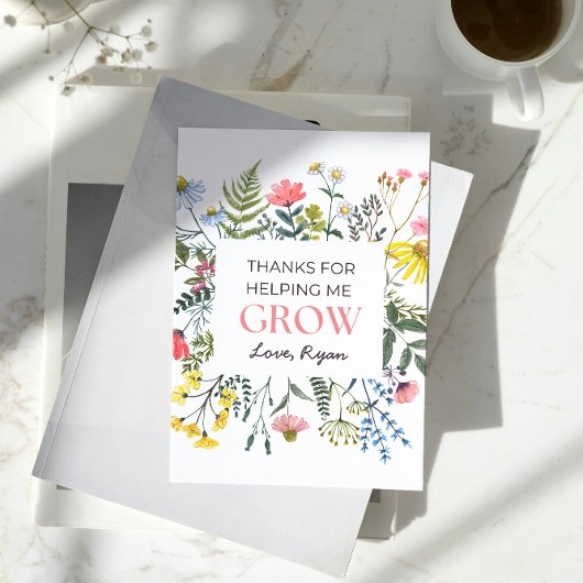 Merci de m'aider à devenir enseignant / Cadeau de 