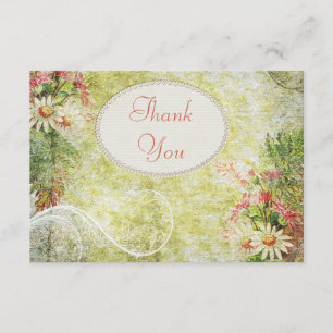 Merci de marguerite chic minable et de fleurs