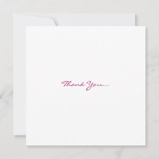 Merci de mariage (Dos)