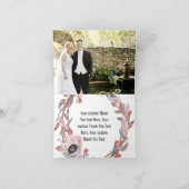 Merci de Mariage à fleurs de Boho (Intérieur)