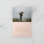 Merci de Mariage Blush Pink & Gold (Intérieur)