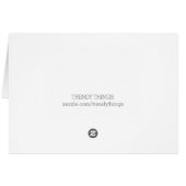 Merci de Mariage chic Black Deco (Dos Horizontal)