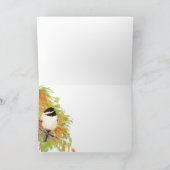 Merci de Mariage de chickadee d'automne (Intérieur)