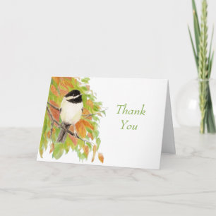 Merci de Mariage de chickadee d'automne