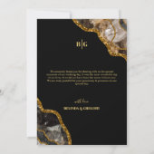 Merci de Mariage de  de la Parties scintillant d'â (Dos)