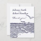 Merci de mariage de destination plage (Devant)