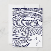 Merci de mariage de destination plage (Dos)