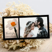 Merci de Mariage de jonquille à ressort blanc